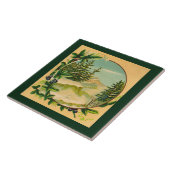 Carreau Scène rustique de montagne (Côté)