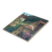 Carreau Scènes de rue en Italie vintage (Côté)