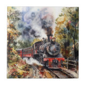 Carreau Scenic Landscape with Train (Devant)