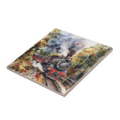 Carreau Scenic Landscape with Train (Côté)