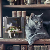 Carreau Sci-Fi Cute Chat