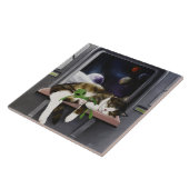 Carreau Sci-Fi Cute Chat (Côté)