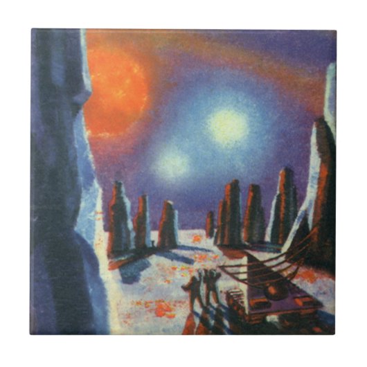 Carreau Science Fiction vintage Planète étrangère avec Ali (Devant)