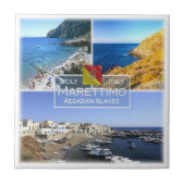 Carreau SCL019, ÎLE MARETTIMO, Mosaïque, Sicile, (Devant)