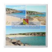 Carreau SCL021 CALAMOSCHE BEACH, Mosaïque, Sicile, (Devant)