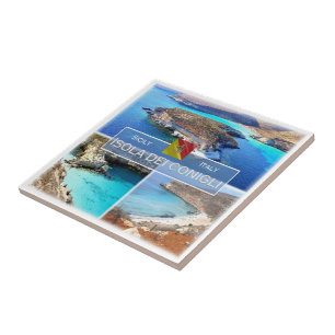 Carreau SCL027 ISOLA DEI CONIGLI, Mosaïque, Sicile,