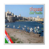 Carreau SCL057 TRAPANI, Vieille Ville, Sicile, (Devant)