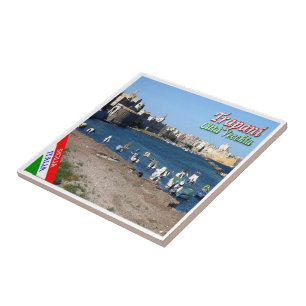 Carreau SCL057 TRAPANI, Vieille Ville, Sicile,