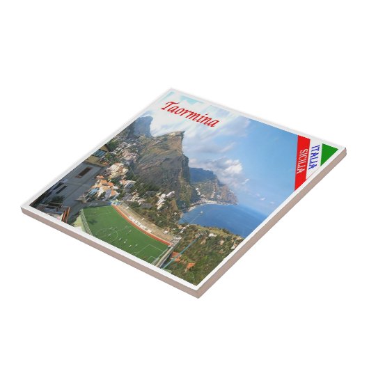 Carreau SCL064 TAORMINA, Sicile, Italie, (Côté)