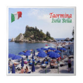 Carreau SCL067 TAORMINA, Isola Bella, Sicile, (Devant)