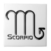 Carreau SCORPIO, Conception abstraite du signe zodiaque, (Devant)
