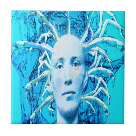 Carreau Scorpion bleu (Devant)