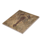 Carreau Scorpion tribal rugueux (Côté)