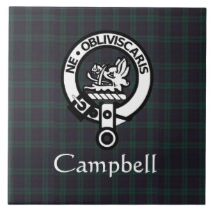 Carreau Scottish Campbell Crest Badge & Tartan