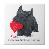 Carreau Scottish Terrier Valentine (Devant)