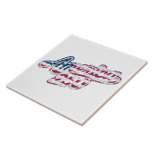 Carreau Script de drapeau America 250 Semiquincentennial D (Côté)