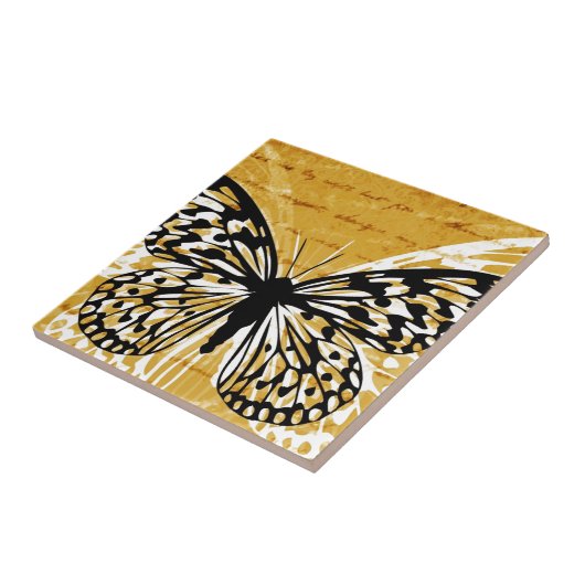 Carreau Script or et papillon (Côté)