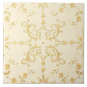 Carreau Scrolls of vine and flowers pattern (Devant)