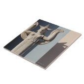 Carreau Sculpture en art déco à la foire d'état du Texas (Côté)