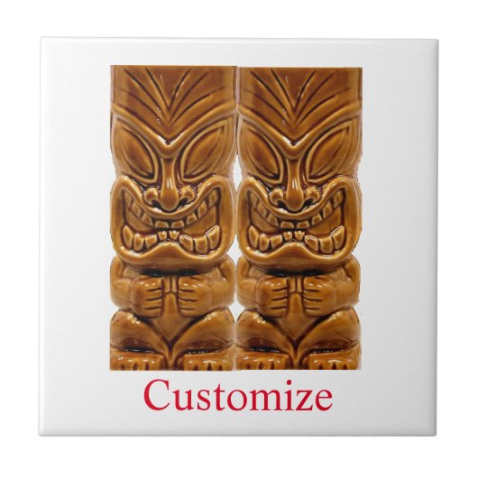 Carreau Sculpture Gold Tiki Thunder_Cove (Devant)