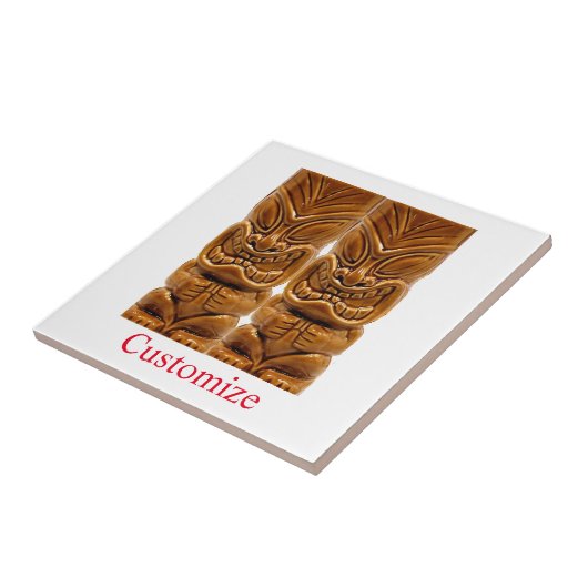 Carreau Sculpture Gold Tiki Thunder_Cove (Côté)