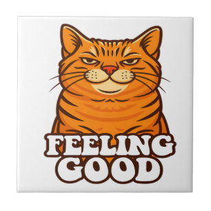 Carreau Se sentir bien chat cool