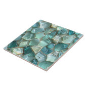 Carreau Sea Glass Mosaic Teal ID1183 (Côté)