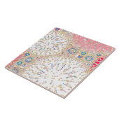 Carreau "Sea Life" imprimé abstrait (Côté)