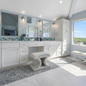 Carreau Sea of Waves Teal Mosaic Fine Art