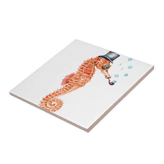 Carreau Seahorse Steampunk (Côté)