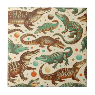 Carreau Seamlees d'alligator vintages