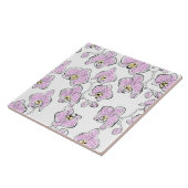 Carreau Seamless watercolor orchids phalaenopsis flowers w (Côté)