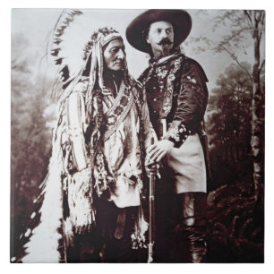 Carreau Séance Taureau en chef (1831-90) en tournée avec