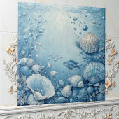 Carreau Seashell Aquatic Fish Underwater Filtering Light 