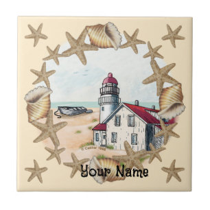 Carreau Seashell Lighthouse