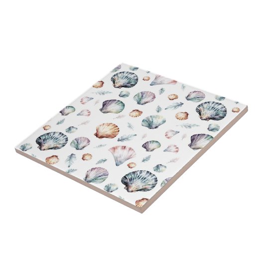 Carreau Seashell Ocean Beach Sea Shell Design 358 (Côté)