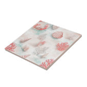 Carreau Seashells and Ocean Waves Pattern (7) (Côté)