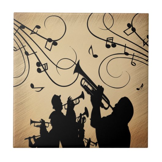 Carreau Section de trompettes Musique rustique (Devant)