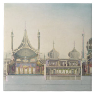 Carreau Section longitudinale (L R) à organe, pièce de