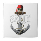 Carreau Sel Pirate Crâne Et Ancre (Devant)
