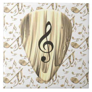 Carreau Sélection Musicale Dorée – Art de Clé de Sol