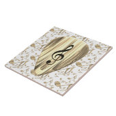 Carreau Sélection Musicale Dorée – Art de Clé de Sol (Côté)
