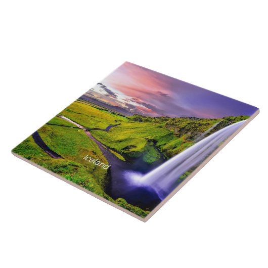 Carreau Seljalandfoss, Islande (Côté)