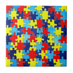 Carreau Sensibilisation sur l'autisme-Puzzle par Shirley T
