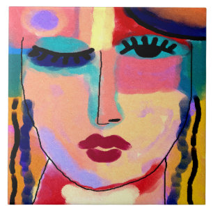 Carreau Sentiments mitigés Peinture numérique Abstraite