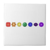 Carreau Sept chakras horizontaux (Devant)