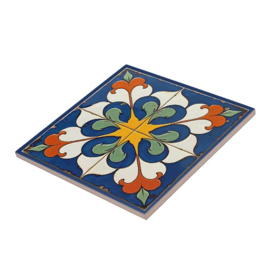 Carreau Serenade Sunburst Azulejo (Côté)
