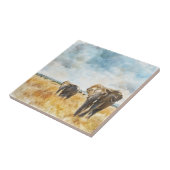 Carreau Serengetti Elephants (Côté)