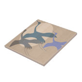 Carreau Sérénité en vol : Grues blanches (Côté)