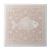 Carreau Série de vie côtière Poisson Corail D1208 (Devant)